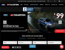 Tablet Screenshot of fullertonford.com
